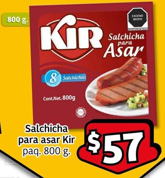 Salchicha para asar Kir paq. 800 g.