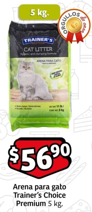 Soriana Mercado Arena para gato Trainer's Choice Premium 5 kg. oferta