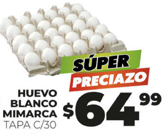 Merco HUEVO BLANCO MIMARCA TAPA C/30 oferta