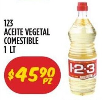 123 ACEITE VEGETAL COMESTIBLE 1 LT