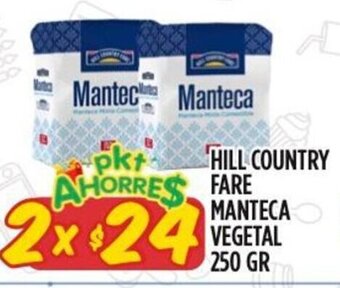 HILL COUNTRY FARE MANTECA VEGETAL 2x250 GR