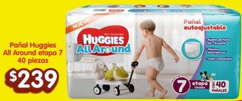 Soriana Mercado Pañal Huggies All Around etapa 7 40 piezas oferta