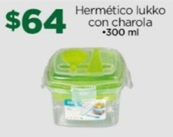 Hermético lukko con charola *300 ml