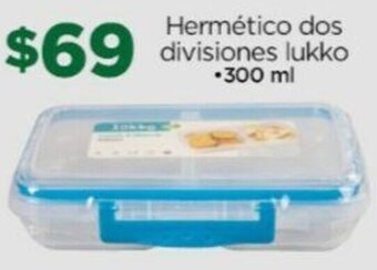 Hermético dos divisiones lukko •300 ml