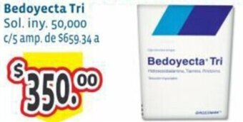 Farmacias San Isidro y San Borja Bedoyecta Tri Sol. iny. 50,000 c/5 amp. oferta