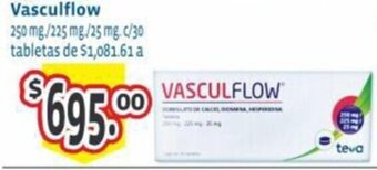 Farmacias San Isidro y San Borja Vasculflow 250 mg/225 mg/25 mg. c/30 tabletas oferta