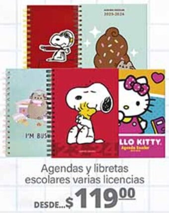 La Comer Agendas y libretas escolares varias licencias oferta