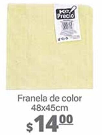 Franela de color 48x45cm