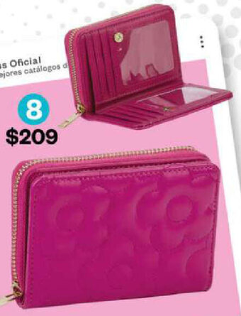 848-09 Cartera/Magenta/La: 12cm, An: 3cm, Al: 9cm
