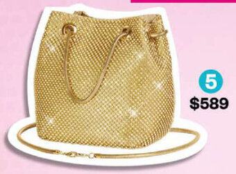862-12 Bolso / Dorado / La: 13cm, An: 10cm, Al: 16cm