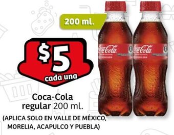 Soriana Express Coca-Cola regular 200 ml. oferta