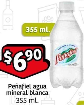 Peñafiel agua mineral blanca 355 ml.
