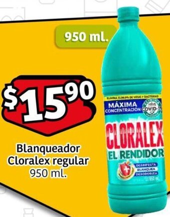 Blanqueador Cloralex regular 950 ml.