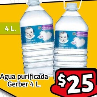 Soriana Express Agua purificada Gerber 4 L. oferta