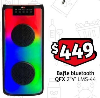 Soriana Express Bafle bluetooth QFX 24" LMS-44 oferta