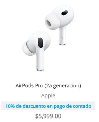 Mixup AirPods Pro (2a generacion) Apple oferta
