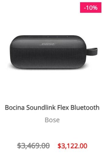Bocina Soundlink Flex Bluetooth Bose