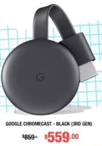 Mixup GOOGLE CHROMECAST - BLACK (3RD GEN) oferta