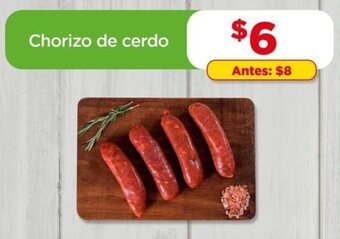 Bodega Aurrerá Chorizo de cerdo oferta