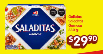 Soriana Híper Galletas Saladitas Gamesa 330 g. oferta