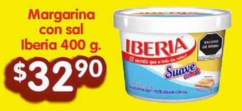 Soriana Híper Margarina con sal Iberia 400 g. oferta