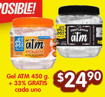 Soriana Híper Gel ATM 450 g. + 33% GRATIS cada uno oferta