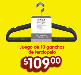 Soriana Híper Juego de 10 ganchos de terciopelo oferta