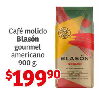 Soriana Híper Café molido Blasón gourmet americano 900 g. oferta
