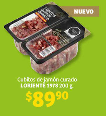Soriana Híper Cubitos de jamón curado LORIENTE 1978 200 g. oferta