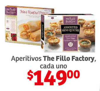 Aperitivos The Fillo Factory, cada uno