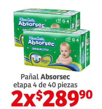Soriana Híper Pañal Absorsec etapa 5 de 40 piezas x 2 oferta
