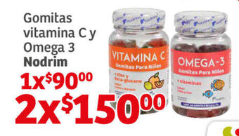Soriana Híper Gomitas vitamina Cy Omega 3 Nodrim oferta