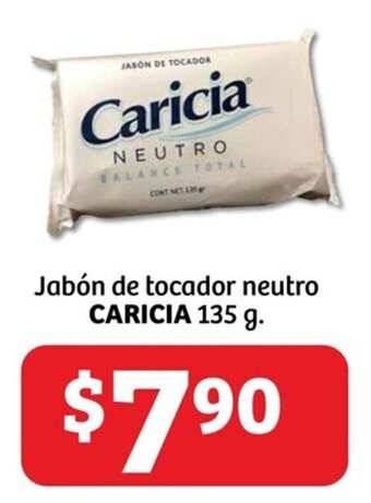 Soriana Híper Jabón de tocador neutro CARICIA 135 g. oferta