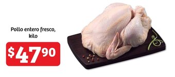 Soriana Híper Pollo entero fresco, kilo oferta