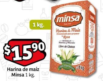 Soriana Mercado Harina de maíz Minsa 1 kg. oferta