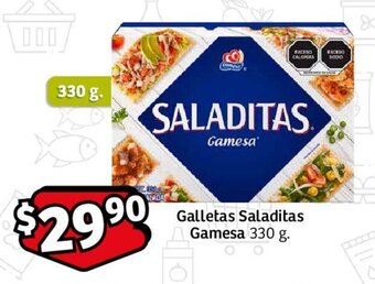 Soriana Mercado Galletas Saladitas Gamesa 330 g. oferta