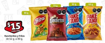 Soriana Mercado Rancheritos y Fritos de 62 g. a 80 g. oferta