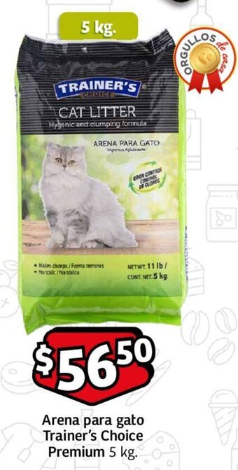 Soriana Mercado Arena para gato Trainer's Choice Premium 5 kg. oferta