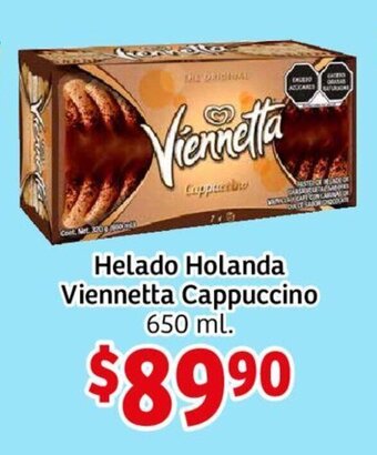 Helado Holanda Viennetta Cappuccino 650 ml.