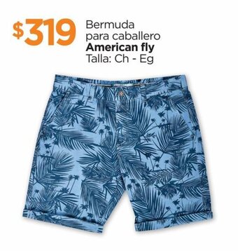 Chedraui Bermuda para caballero American fly Talla: Ch - Eg oferta