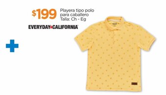 Playera tipo polo para caballero Talla: Ch - Eg EVERYDAY CALIFORNIA