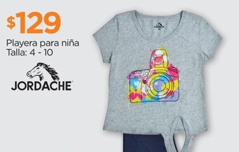 Chedraui Playera para niña Talla: 4 - 10 JORDACHE oferta