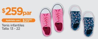 Tenis infantiles Talla: 13-22