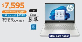 Notebook Mod. 14-DQ0527LA