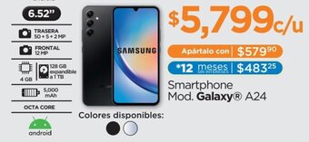 Chedraui Smartphone Mod. Galaxy® A24 SAMSUNG oferta