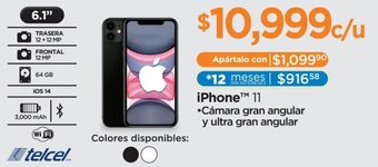 iPhone™ 11 •Cámara gran angular y ultra gran angular