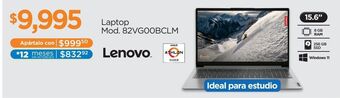 Laptop lenovo ideapad 1 athlon s 8gb ram 256 ssd 15.6 pulgadas gris 82vg00bclm