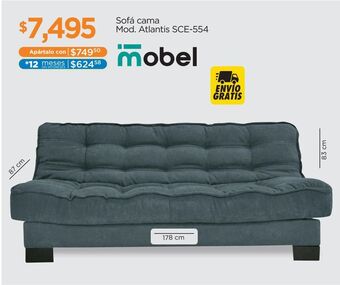 Sofá cama bimobel atlantis indigo