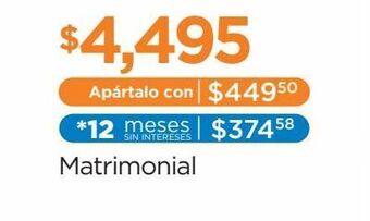 Chedraui Colchón matrimonial genova oferta