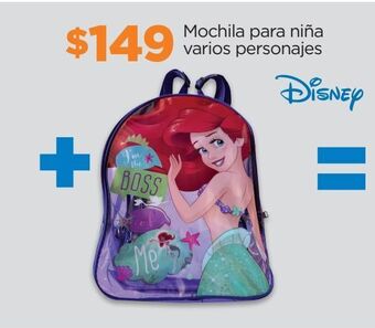 Chedraui Mochila para niña varios personajes oferta